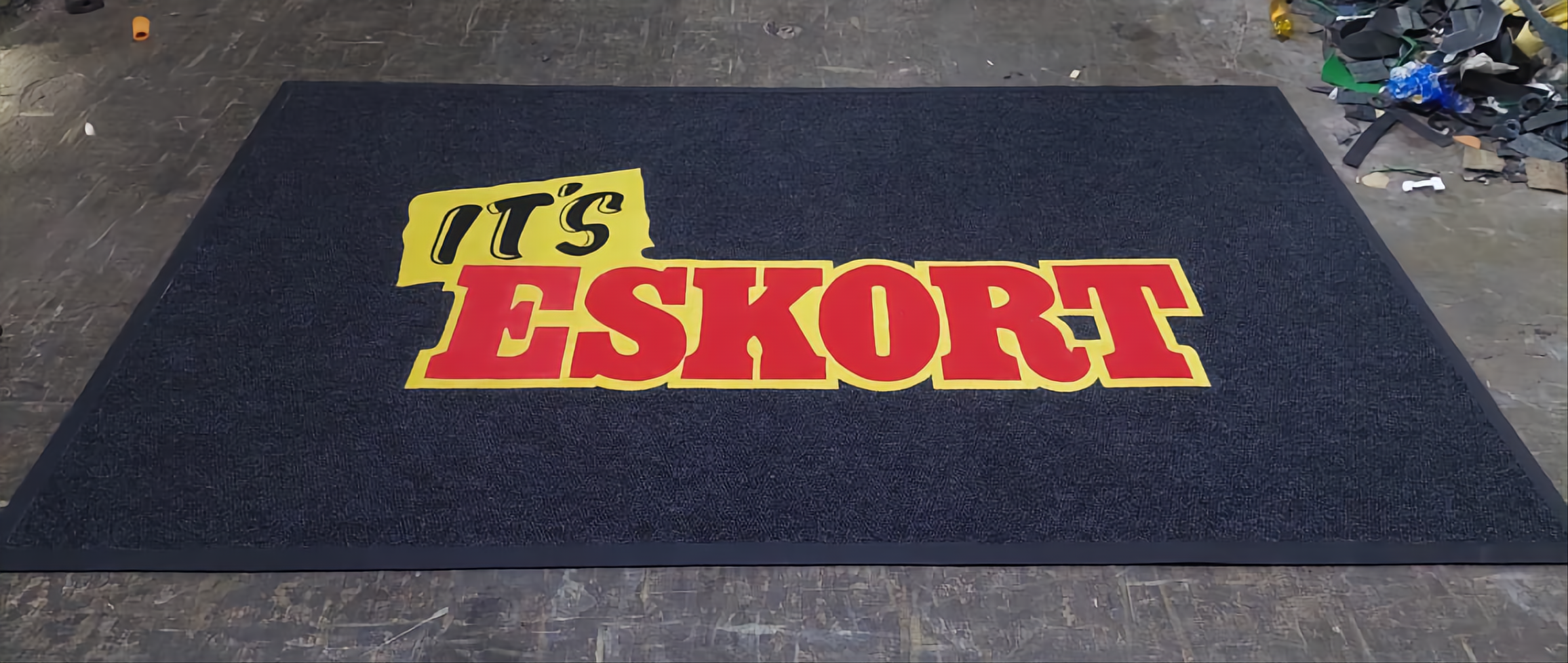 Custom branded entrance mat for a corporate head office reception