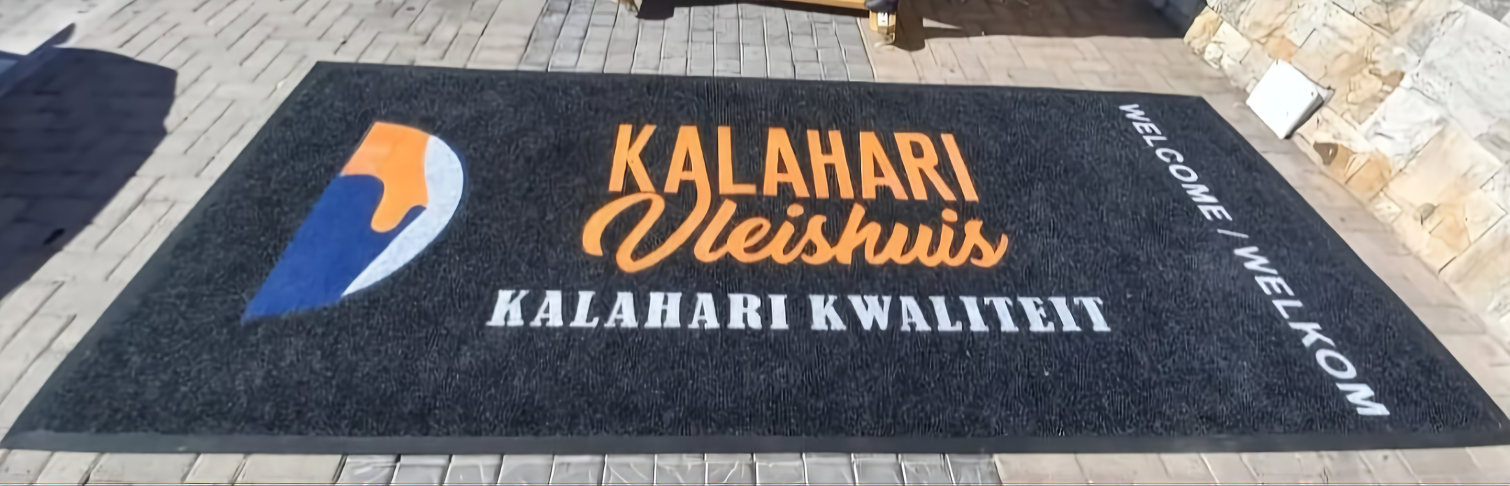 Commercial entrance mat manufactured for a truck dealership