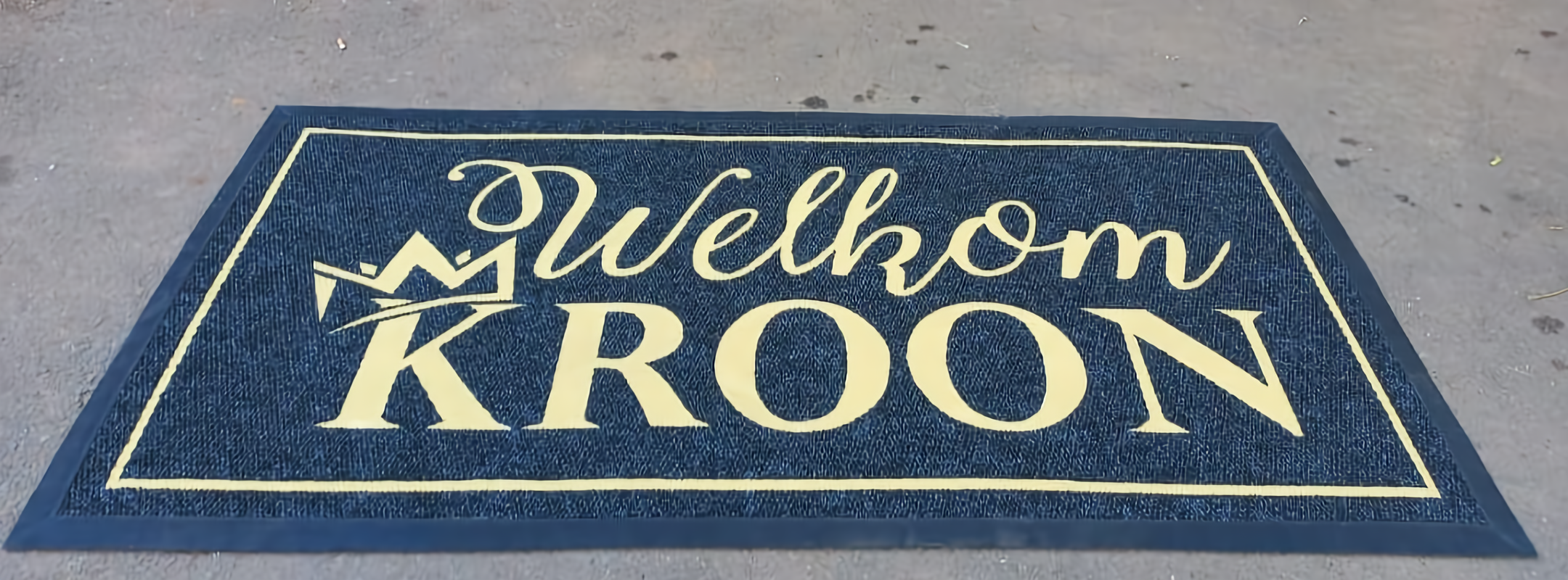 Branded entrance mat for a church entrance