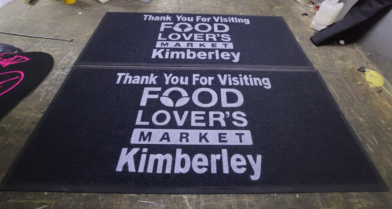 Custom logo entrance mat for a hotel lobby