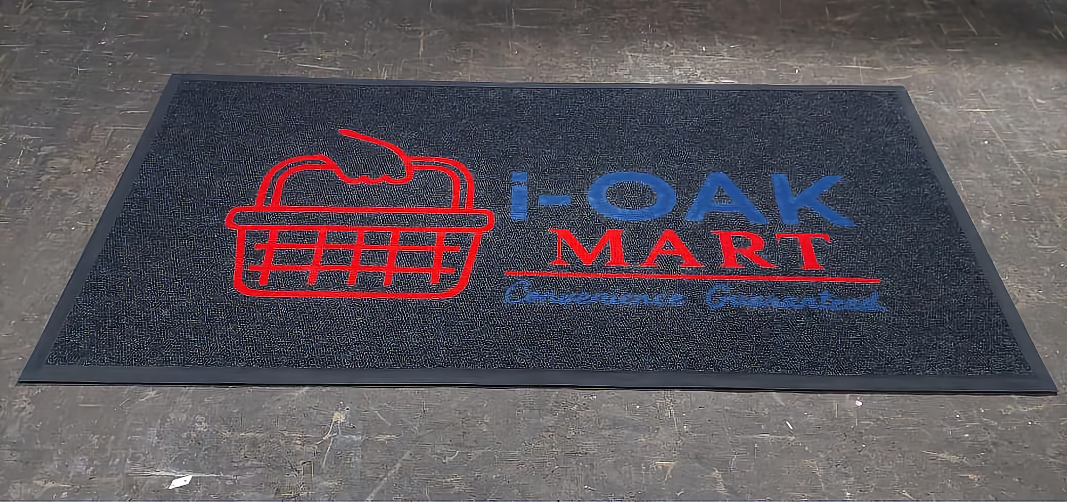 Commercial entrance mat for a shopping centre entrance